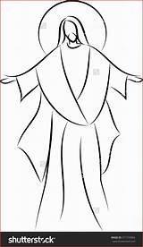 Jesus Ressuscitado sketch template