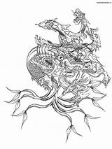 Ausmalbilder Drache Chinesischer Getdrawings sketch template