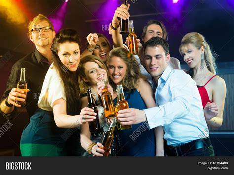 young people club bar drinking beer image photo bigstock