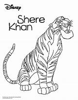 Khan Shere Coloring Jungle Book Sheet Pinnwand Auswählen Doodles sketch template