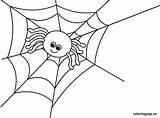 Coloring Spider Halloween Pages Preschool Color Scary Pumpkins Ghost Coloringpage Eu Getdrawings sketch template