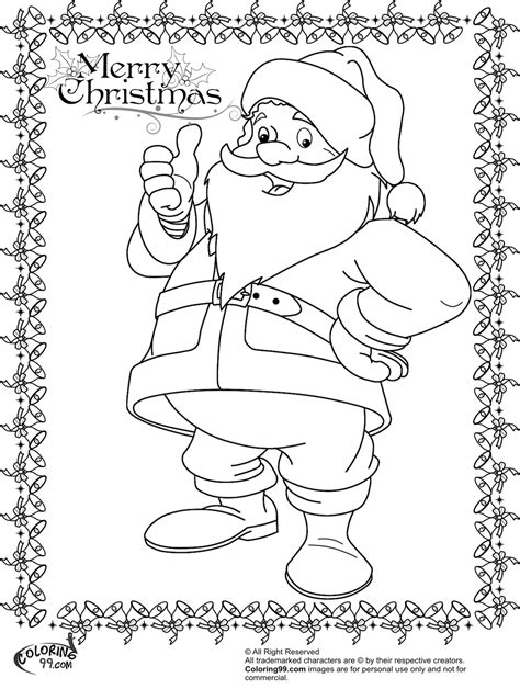 santa claus printable coloring page printable world holiday
