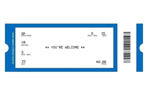 printable blank concert ticket template printable templates