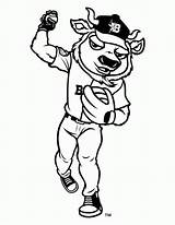 Coloring Mlb Mascot Mets Milb Scam Cubs sketch template