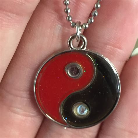 yin  pendant black red yin  black  red milwaukee county