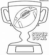 Bowl Super Coloring Pages Colorings Superbowl sketch template
