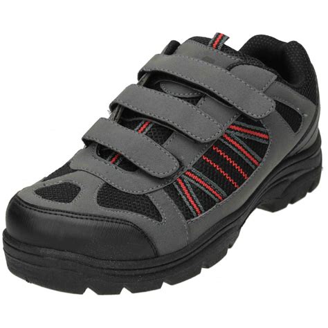 mens velcro hiking boots trail walking trainers shoes mens footwear  jenny wren