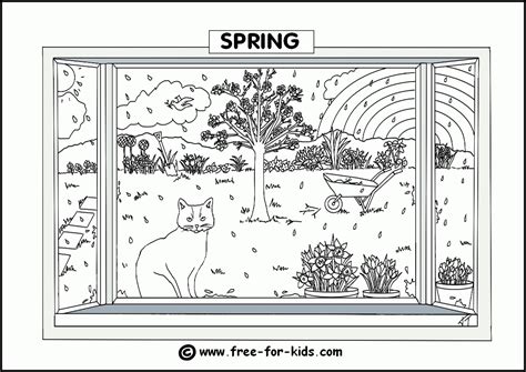 coloring pages spring season coloring home