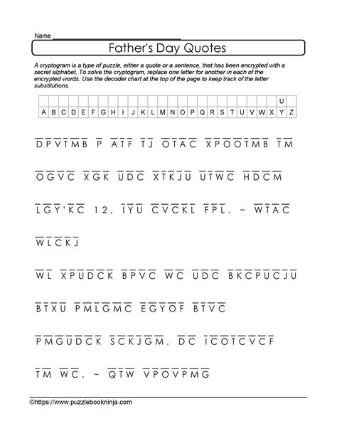 printable cryptogram puzzles printable printable word searches