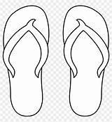 Slippers Flops sketch template