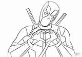 Coloring Pages Imagine Getcolorings Deadpool sketch template
