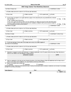 foreign grantor trust beneficiary statement form