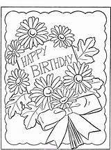 Coloring Birthday Happy Pages Kids Printable sketch template