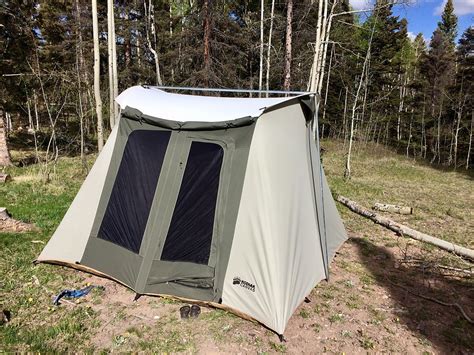kodiak canvas  flex bow canvas tent deluxe reviews trailspace