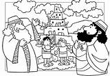Babel Tower Coloring Pages Bible Story Kids Printables Preschool Drawing Torre Para Sunday Color School Colorear Printable Church Cn Crafts sketch template