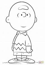 Coloring Peanuts Charlie sketch template