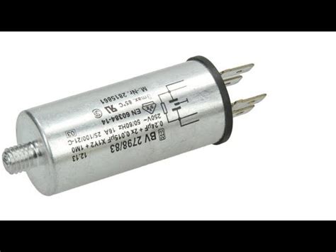 miele dishwasher motor capacitor replacement youtube