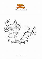 Pokemon Centiskorch Supercolored Ausmalbilder Pokémon Intelleon Glumanda sketch template