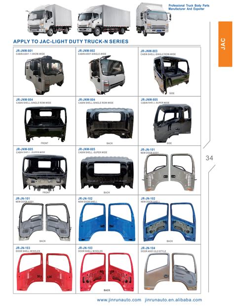 pin  truck body parts