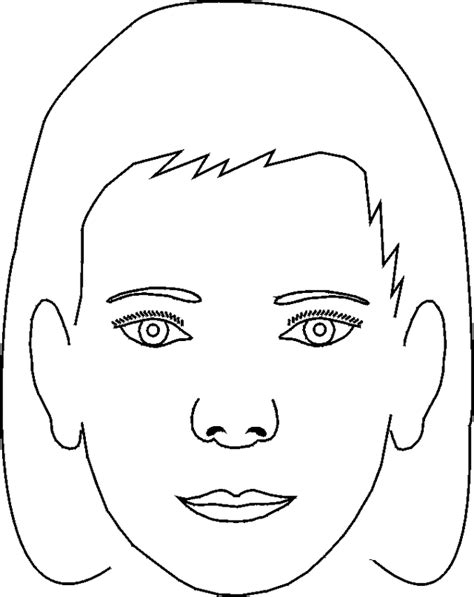 blank faces coloring pages crafthubs coloring home