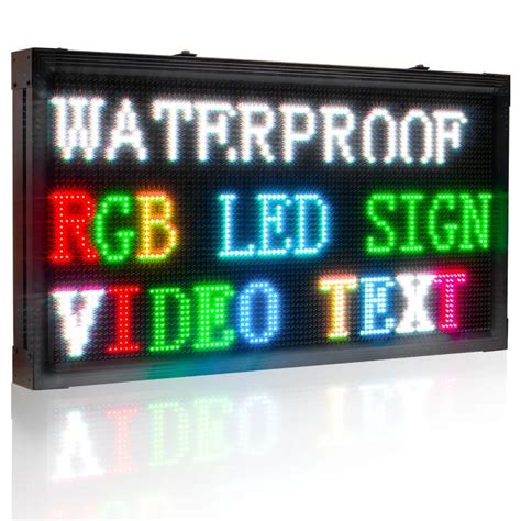 custom sign outdoor led signs rgb full color p custom multi  outdoor waterproof led