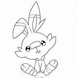 Scorbunny Colorare Spada Scudo Espada Escudo Disegni sketch template