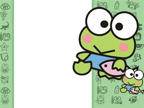 keroppi ilustrasi karakter kartun desain logo bisnis