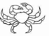Crab Coloring Pages Clipart Hermit Printable Clip Cliparts Outline Kids Kings Library Wikiclipart Popular sketch template