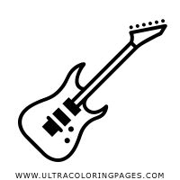 electric guitar coloring page ultra coloring pages