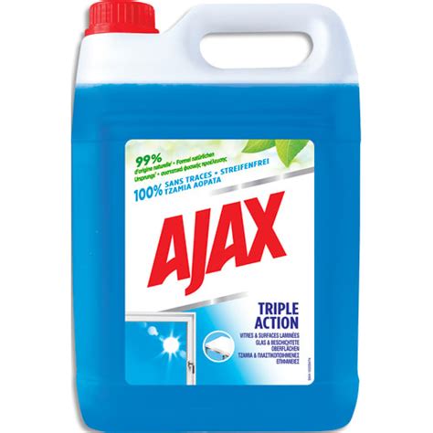 ajax ajax bidon  litres nettoyant vitres  surfaces modernes bleu en anti