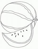 Wassermelone sketch template