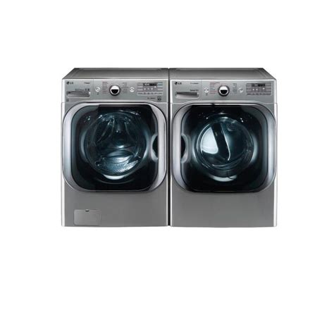 lg truesteam 9 cu ft stackable steam cycle electric dryer graphite