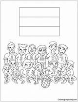 Team Pages Coloring Korea Australia Serbia Denmark Color Online France Cup Japan Germany Brazil Republic Coloringpagesonly Kids Printable sketch template