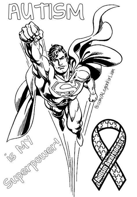 autism ribbon coloring page coloring home