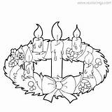 Wreath Candles Coloring Christmas Pages Xcolorings 440px 27k Resolution Info Type  Size Jpeg sketch template