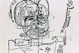 Basquiat Michel Jean sketch template
