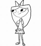 Ferb Phineas Coloring Pages Drawing Isabella Step Print Draw Android Kids Coloringtop sketch template