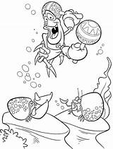 Coloring Mermaid Little Pages Sebastian Crab Ursula Colouring Clipart Bach Printable Getcolorings Popular Library sketch template