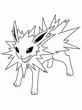 Coloring Jolteon Pages Pokemon Comments sketch template