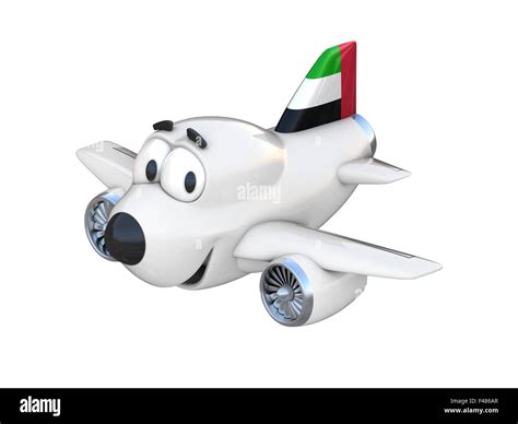 cartoon flugzeug mit einem laechelnden gesicht flagge vereinigte
