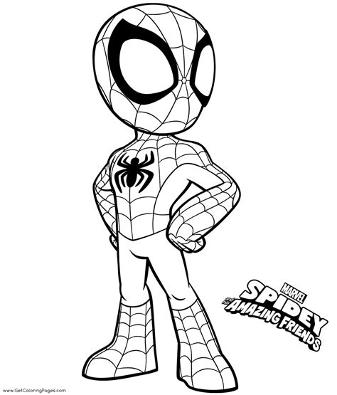 spidey   amazing friends coloring book  print