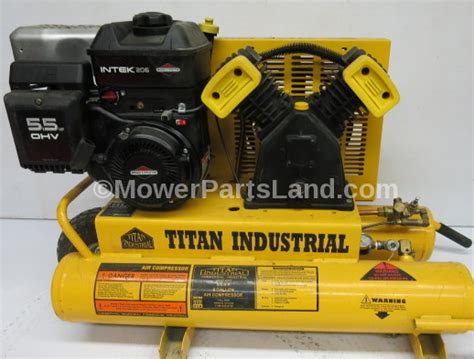 carburetor  titan commercial industrial heavy duty  hp  gallon air compressor mower