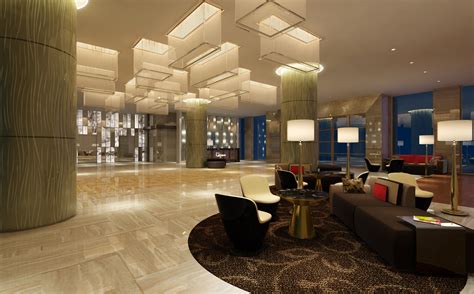 modern hotel lobby  model max cgtradercom