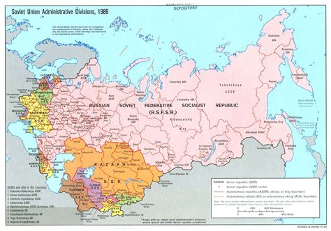 large detailed administrative divisions map  soviet union  vidianicom maps