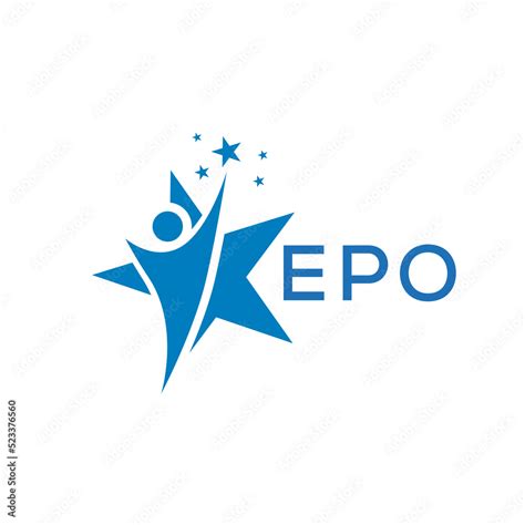 epo letter logo white background epo business finance logo design vector image  illustrator