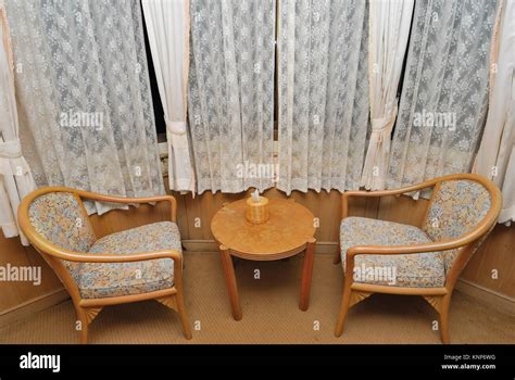 tea table  chairs  resting  high class hotel room suitable  concepts   travel