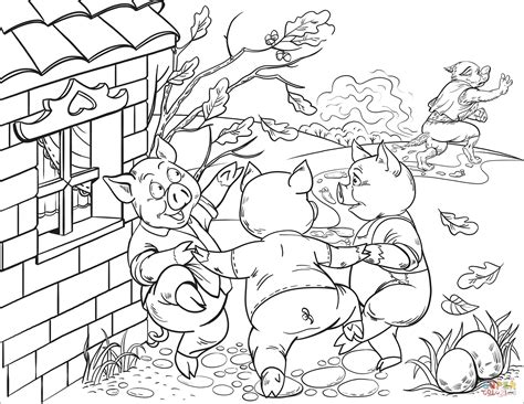 happy   pigs dancing coloring page  printable coloring