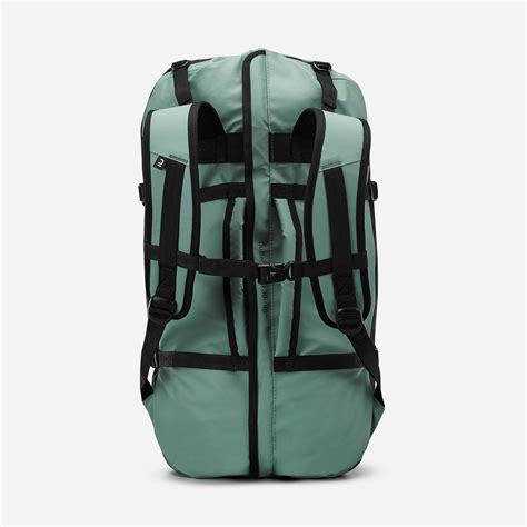 hiking bag      duffle extend green green black forclaz decathlon