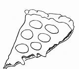 Pizza Coloring Pages Slice Toppings Printable Getdrawings Getcolorings Drawing Hut Colorings sketch template