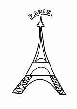 Paris Coloring France Pages Eiffel Tower Printable French Traceable Clipart Drawing Cliparts Print Flower Roses Outline Getcolorings Color Getdrawings Library sketch template